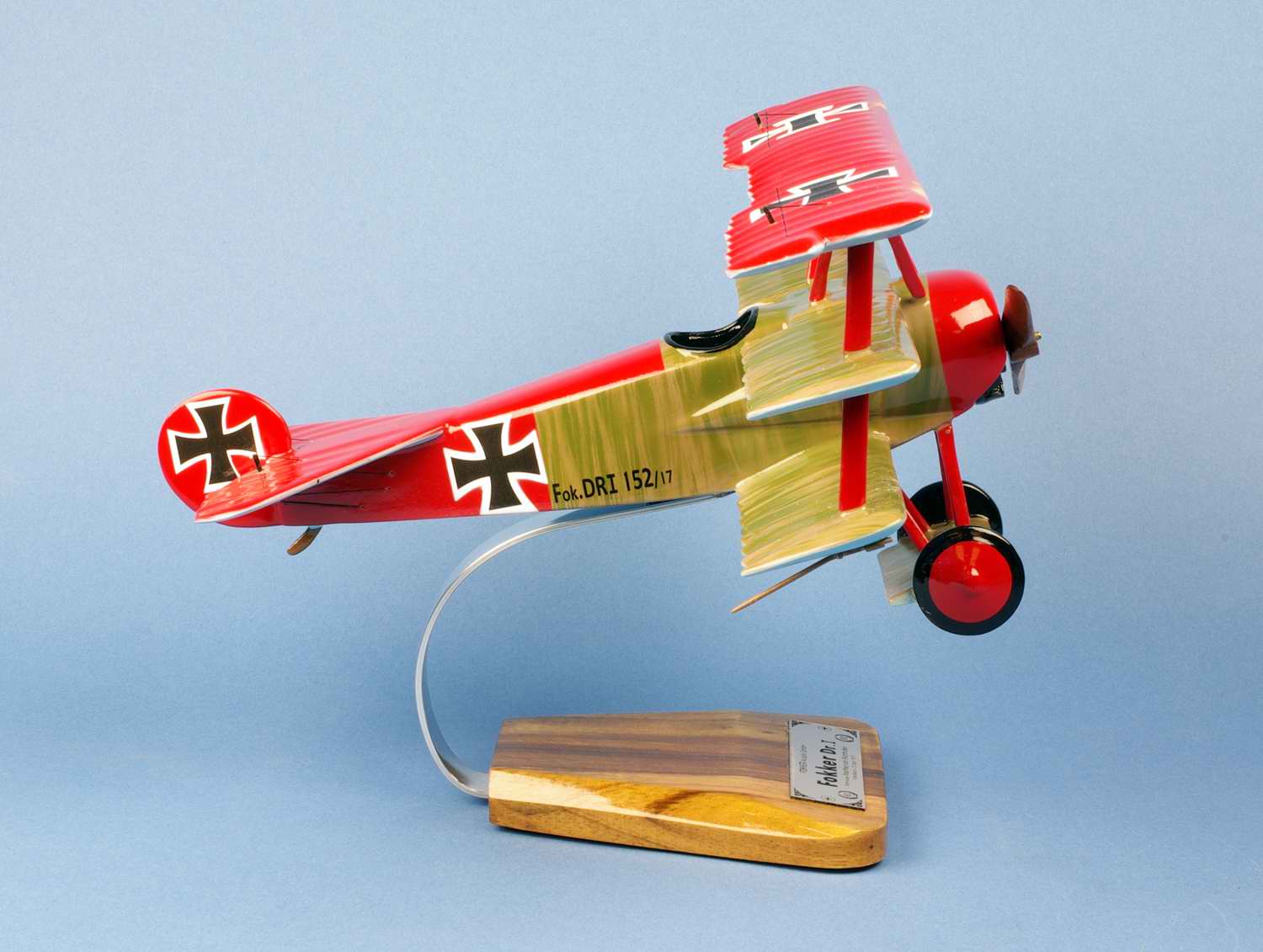 Maquette Fokker DR-1 Baron Manfred Von Richthofen Baron Rouge