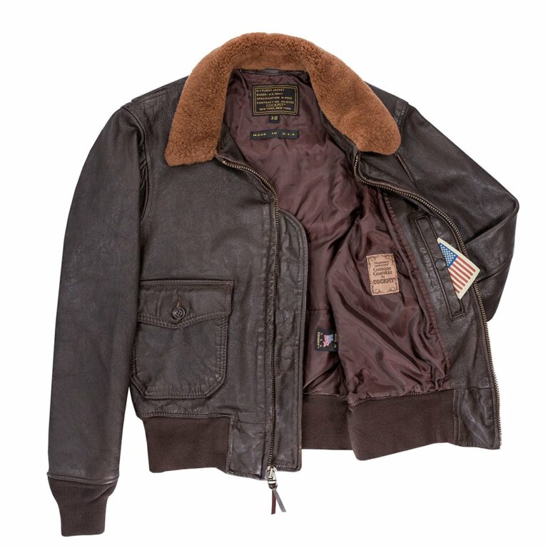 Blouson Aviateur En Cuir G-1 Classic Naval Aviator’s WWII Vintage ...