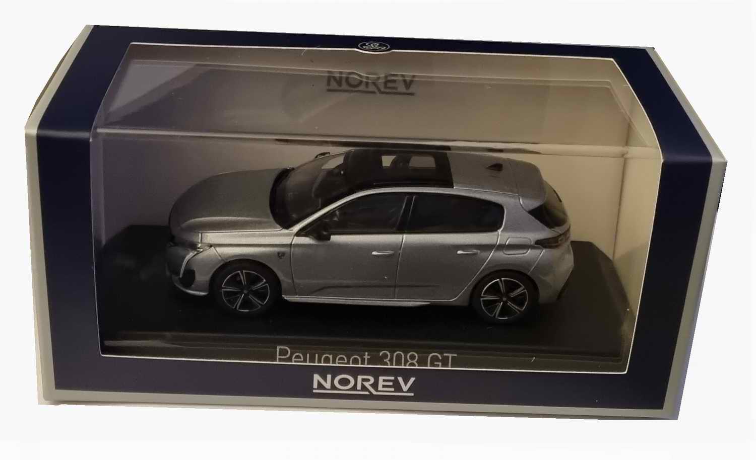 PEUGEOT 308 GT de 2021 Gris Artense Voiture de Collection NOREV 1/43 –