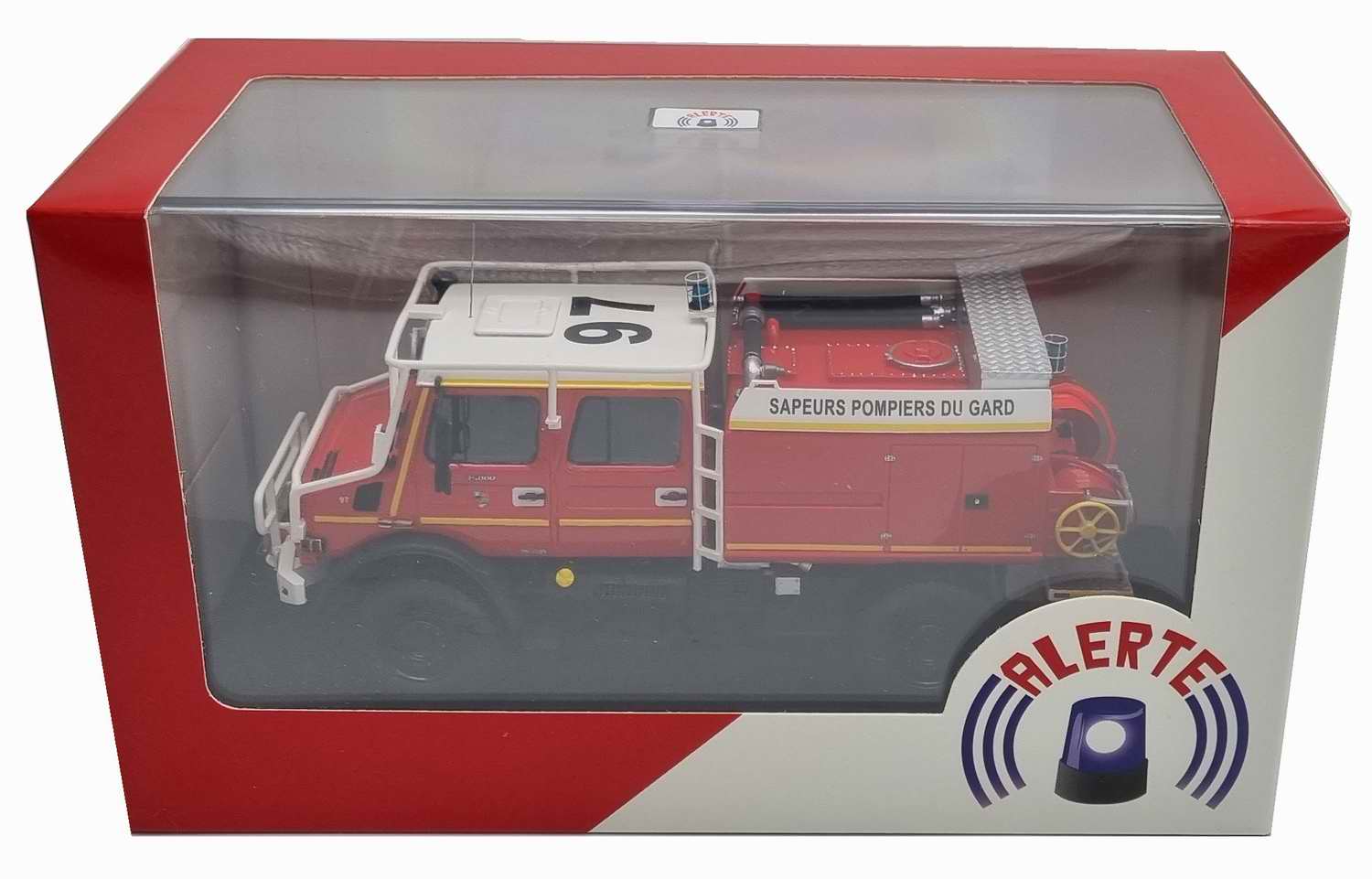 Camion de Sapeurs Pompiers Du Gard MERCEDES Unimog 5000 GIMAEX