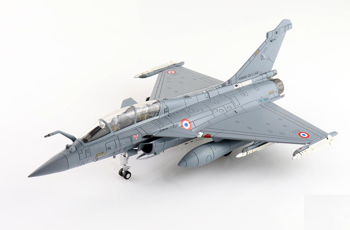 Maquette Avion de chasse RAFALE B 4-FG - Escadron de Chasse 1/4 Gascogne Missiles ASMP-A Nucléaire 1/72 Métal